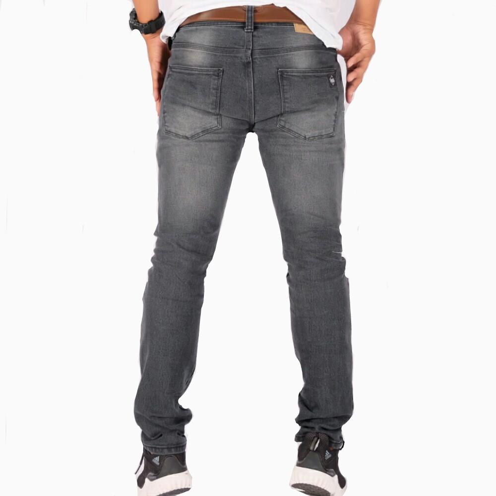 celana Jeans Denim Pria Slimfit Washing 