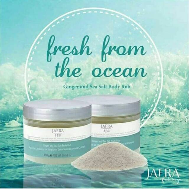 Jafra Ginger and Sea Salt Body Rub / Scrub Tubuh / Perawatan Tubuh