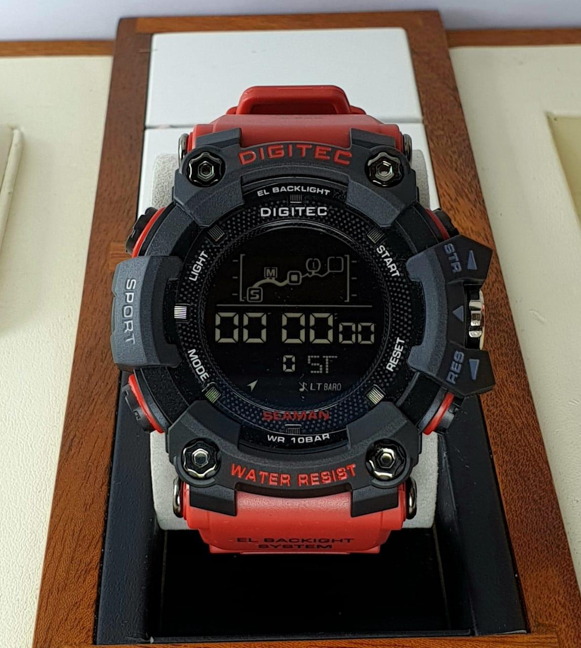 DIGITEC SEAMAN jam tangan spport pria digital waterproof D:5cm BISA COD