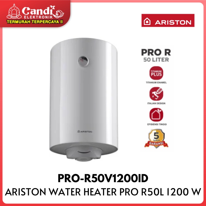 ARISTON Water Heater Electric PROR50V1200ID Pemanas Air Listrik 50