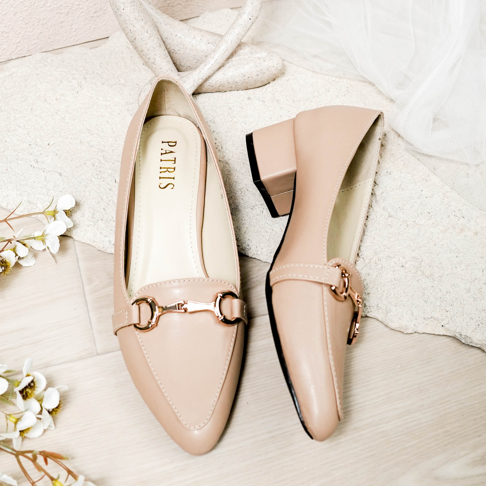 Patris Sea Mules Wanita Heels / Hak 3 