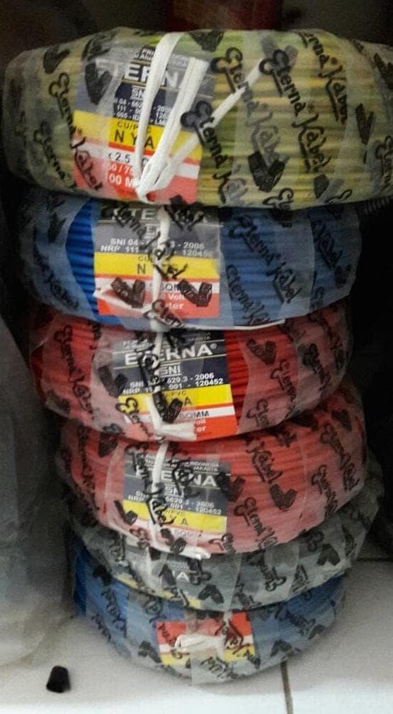 KABEL LISTRIK ETERNA 1 X 2.5 1X2.5 NYA 100 METER