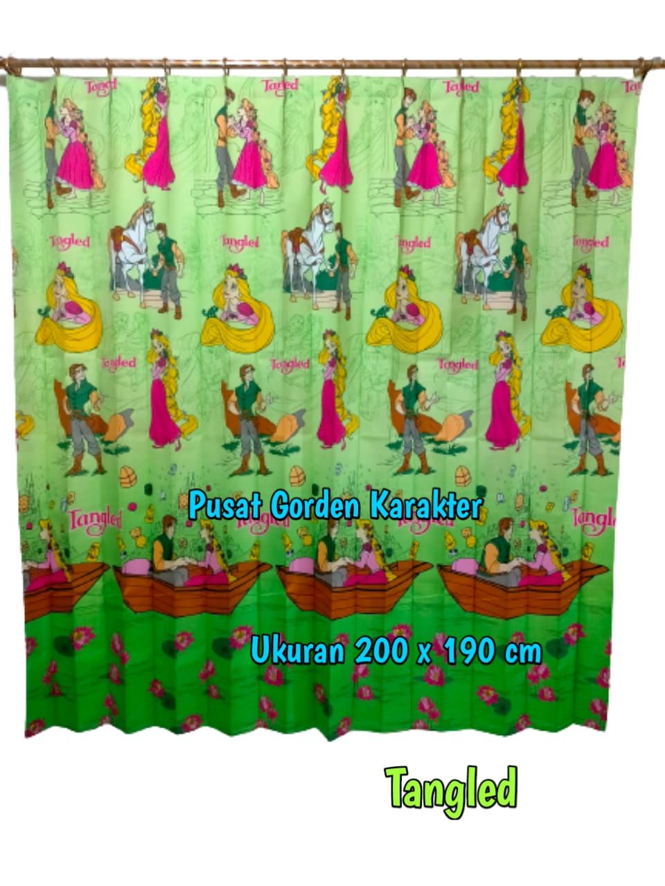 Gorden Jendela Lebar atau jendela besar hordeng jendela ruang tamu atau