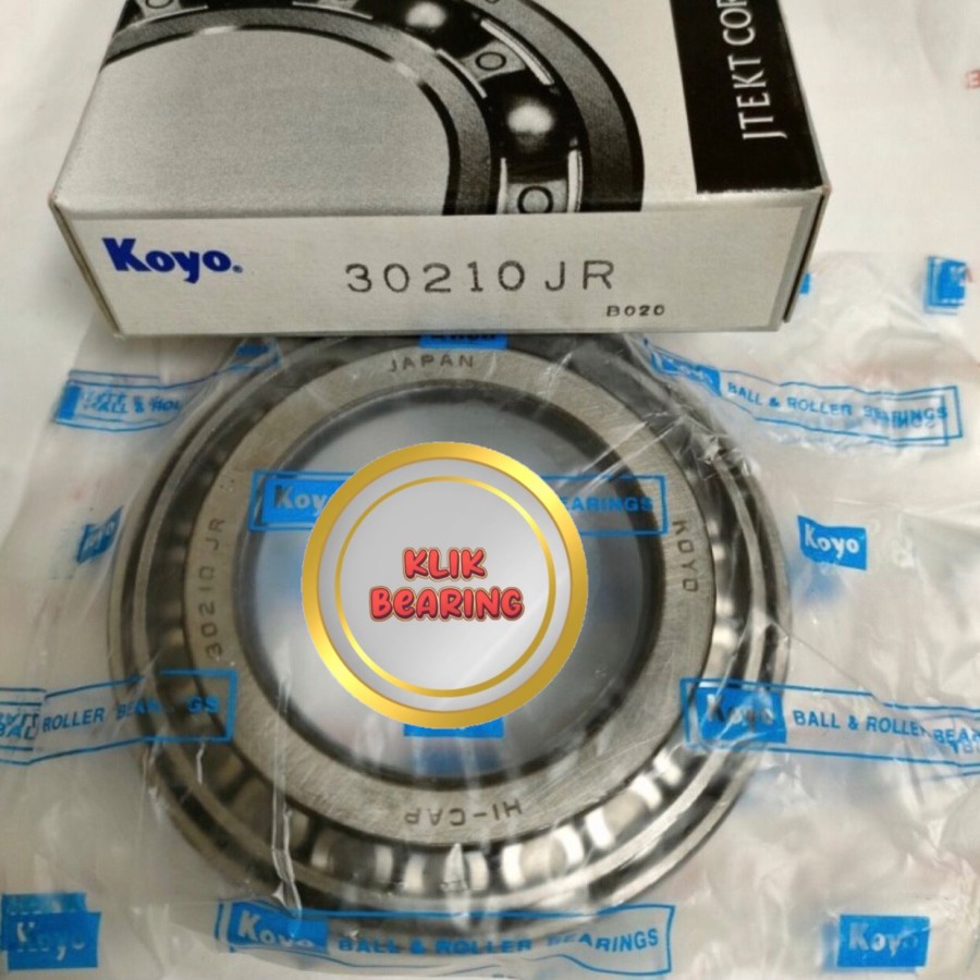 Laher Bearing Roda Depan Dalam PS100 30210 KOYO 30210JR ID 50mm OD