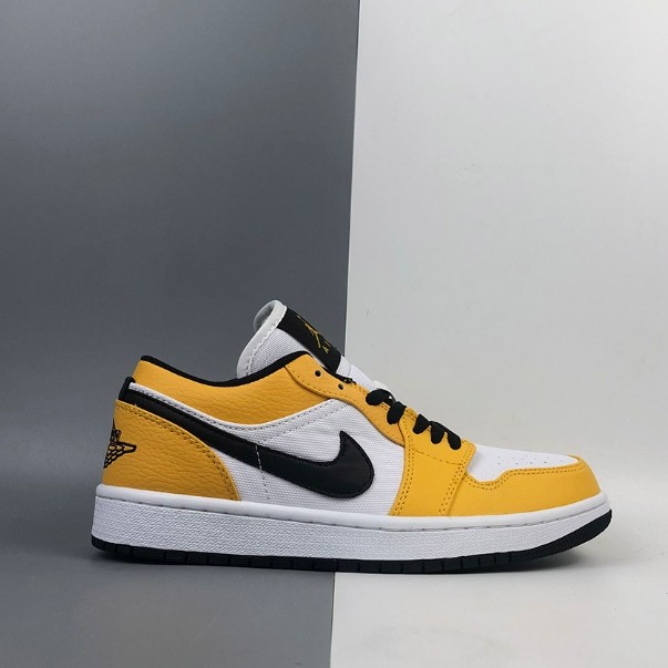 air jordan 1 low white and yellow