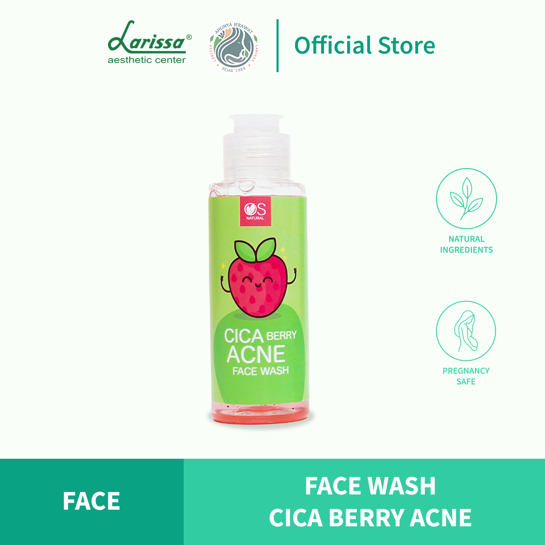CICA BERRY ACNE FACIAL WASH SABUN WAJAH JERAWAT DAN BRUNTUSAN UNTUK