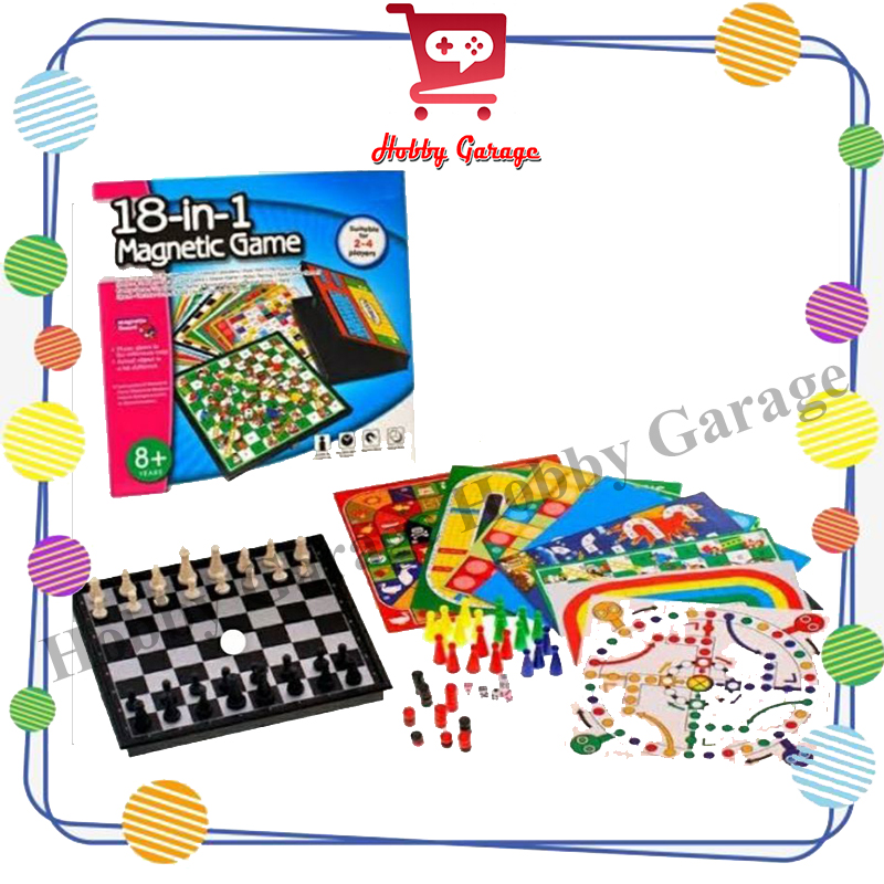 Mainan 18 in 1 Game Family Board Game Catur Ludo Ular tangga Lazada Indonesia