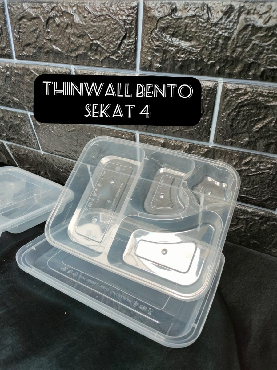 Thinwall Bento Sekat Bintang Kotak Makan Star Perpack Lazada Indonesia