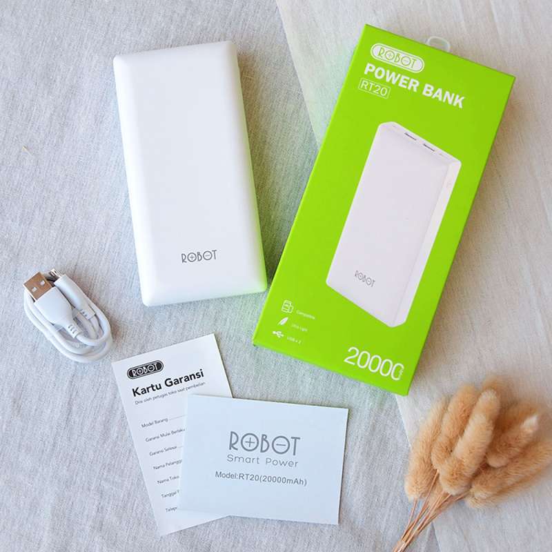 Robot Power bank RT20 20000mAh Powerbank Dual Input & Dual Output