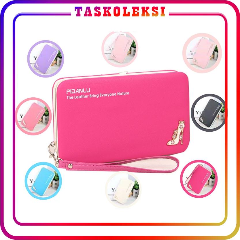 TK - Dompet Pidanlu Wanita Original Heel Ellieth Cewe Fashion Murah Tangan HP Korea Kartu Import