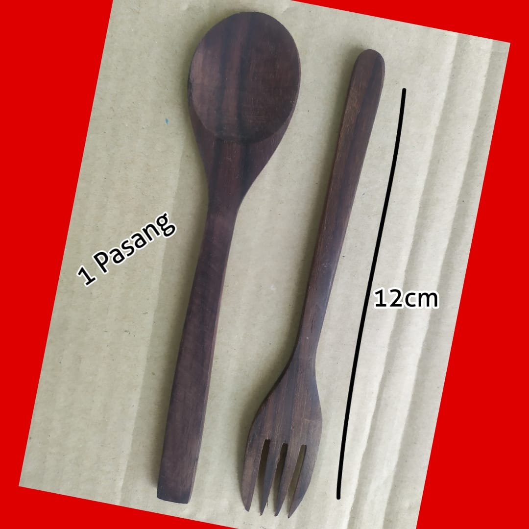 Sendok dan Garpu Kayu Sono- 1set Lazada Indonesia