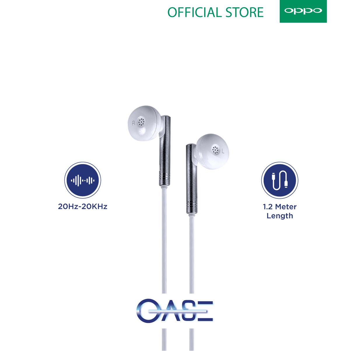 OASE MD-M5 In-Ear Earphone / Headset / Handsfree - OPPO Official Accessories (Garansi Resmi)