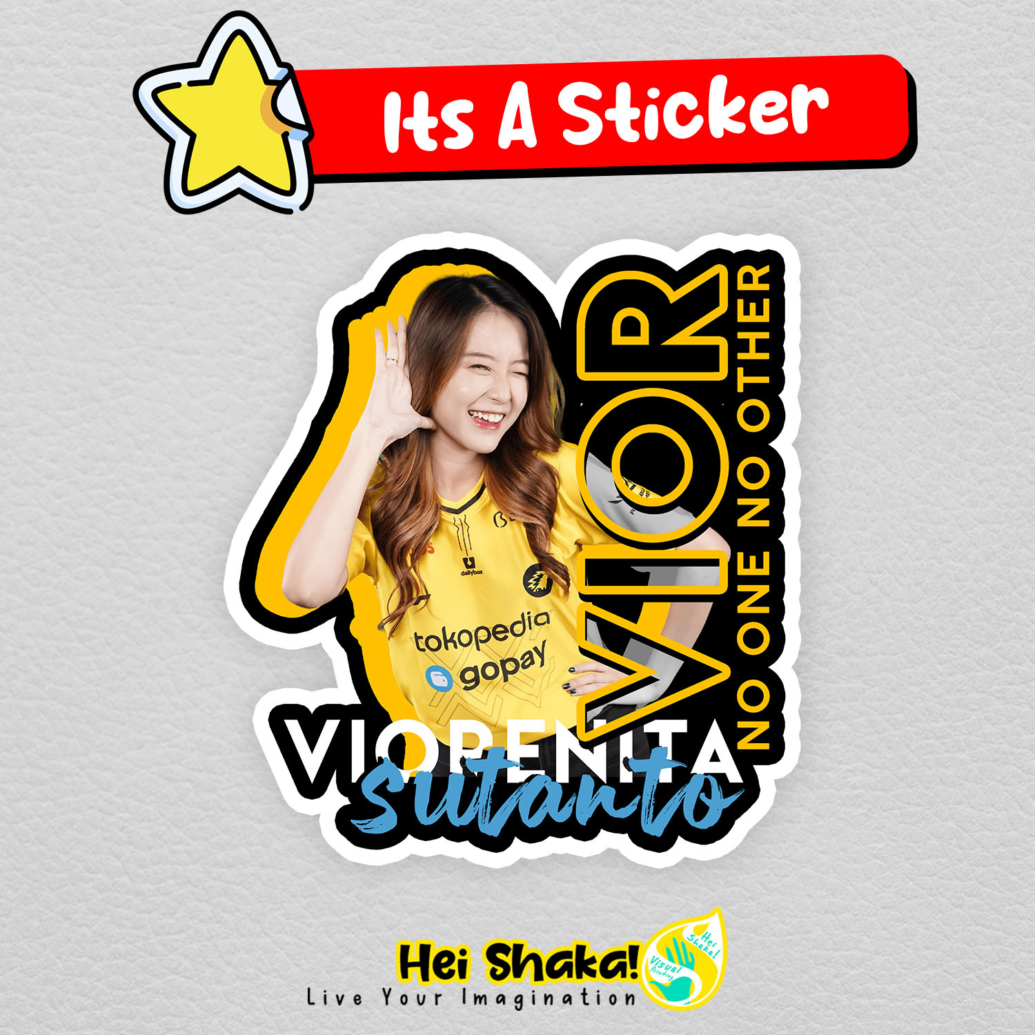 Heishaka Stiker Nita VIOR ONIC Viorenita Sutanto Sticker Viral Bahan ...