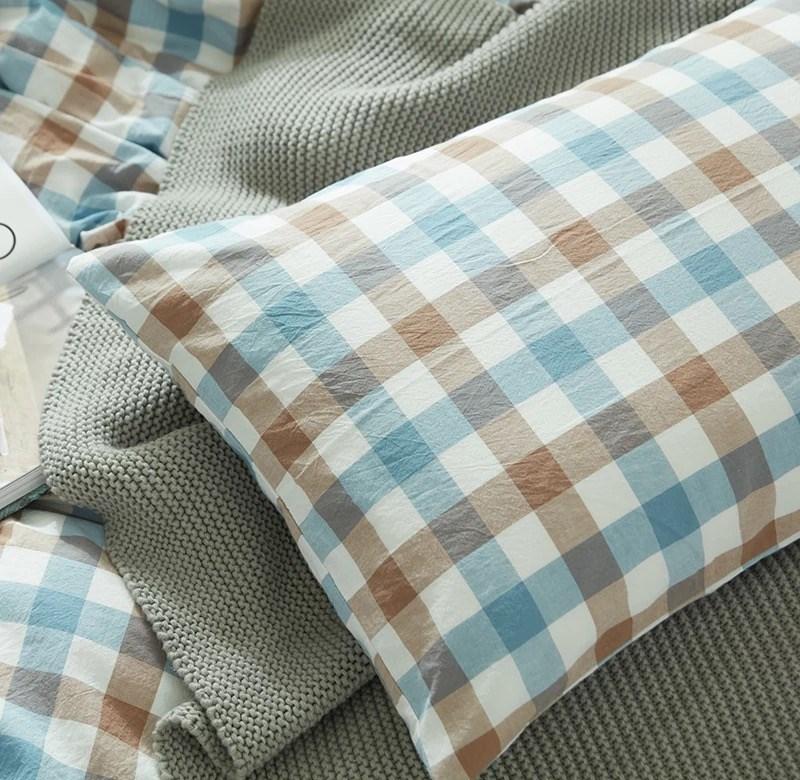 Bông Giặt Nước 100% Cotton Vỏ Gối 40X60/43X63/30X50/35X50 Dạng Bì Thư 100% Cotton bộ Ruột Gối Một Cặp 2