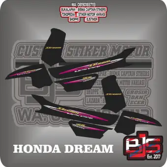 Stiker Striping List Motor Honda Astrea Atau Honda Dream Variasi