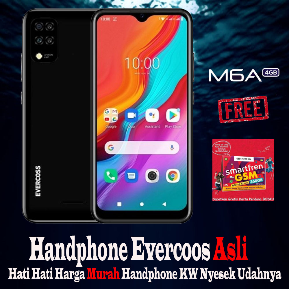 Evercoss M6a 3gb 16gb Atau 4g 32gb Garansi Resmi Hp Murah Hp Anak Sekolah Bonus Khusus Kuota Internet Gratis Lazada Indonesia
