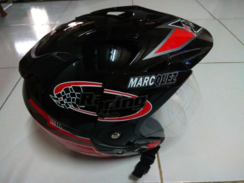 Helmet Double Visor Racing Marc Marquez Kualitas Setara Helm Kyt Ink Gm Bmc Nhk Bukan Bogo Full