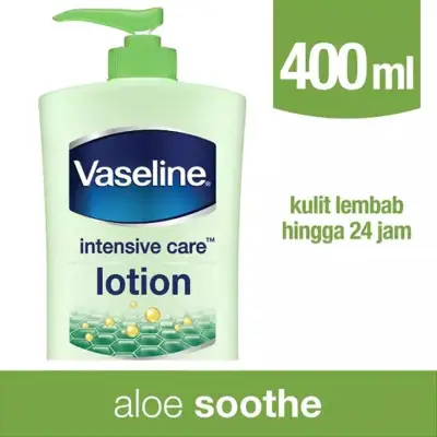 Vaseline Hand Body Lotion Intensive Care Aloe Vera Soothe 400ml