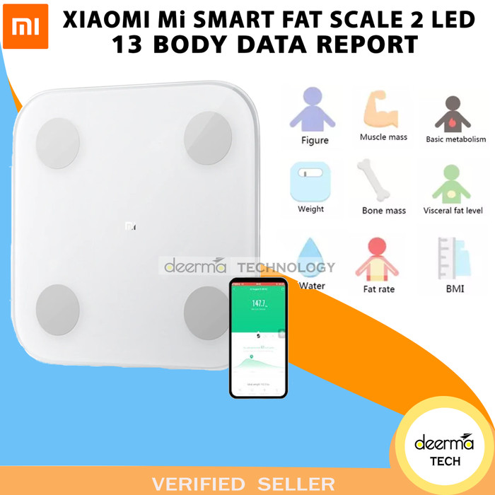 Terlaris Xiaomi Mi Smart Fat Scale LED Display Timbangan Berat