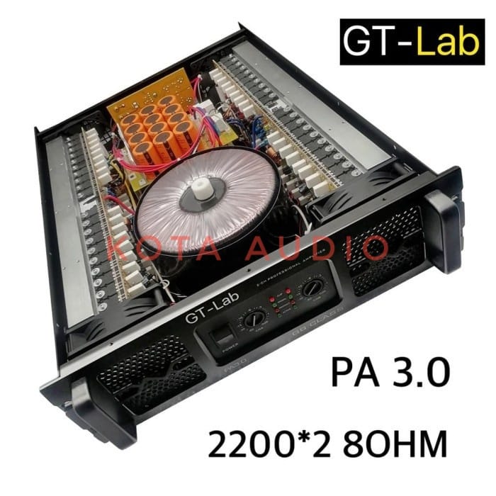POWER AMPLIFIER 2 CHANNEL GT-LAB PA3.0 GTLAB PA 3.0 ORIGINAL BY RDW