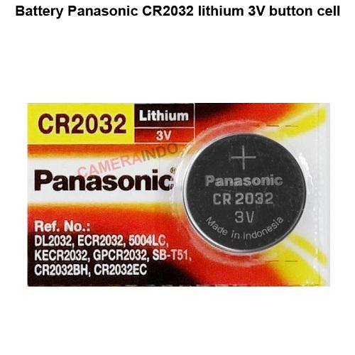 Panasonic Lithium 3 Volt Baterai Batre Kancing CR2032 utk Jam Tangan, Knci Smart Key Honda Vario 150, PCX, Yamaha XMAX, Aerox, Lexi, Remote Toyota Avanza Xenia All New dan Veloz,Ori Original Asli. ( harga adalah utk 1 pcs )