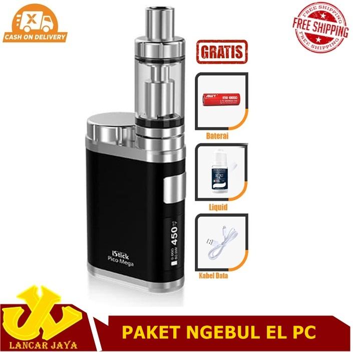 IJC - Paket Siap Ngebul EL PC Vape / Rokok Elektirk Murah 75 W 5V Stater Kit Murah + Free Baterai dan Liquid IJC - Paket Siap Ngebul EL PC Vape / Rokok Elektirk Murah 75 W 5V Stater Kit Murah + Free Baterai dan Liquid