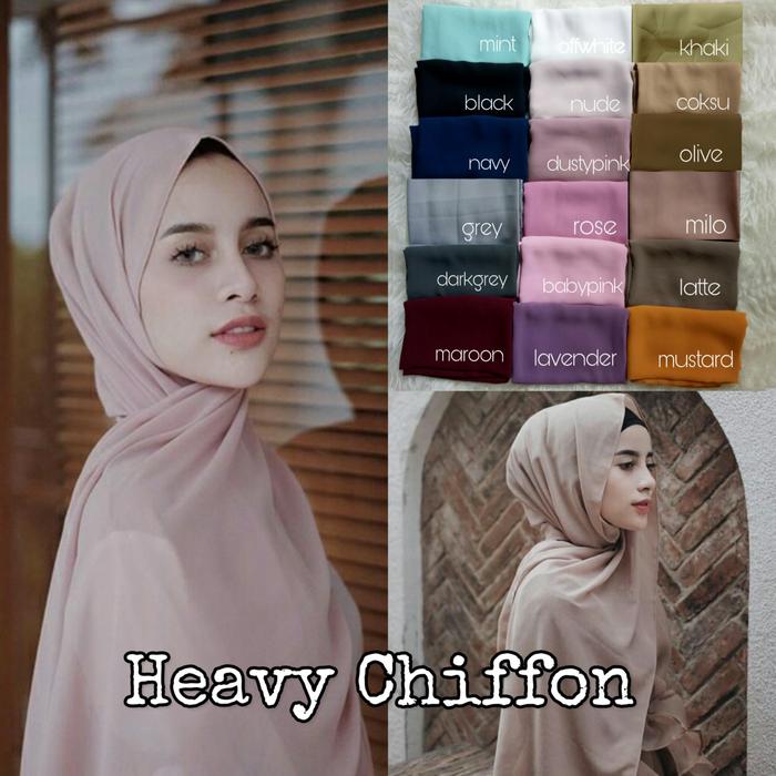 Jilbab kerudung pashmina chiffon hijab sifon siffon ciffon pasmina