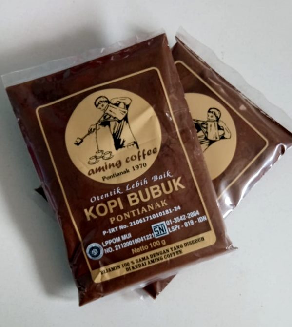 100gr kopi aming . kopi pontianak . kopi khas bubuk . kopi cap aming ...