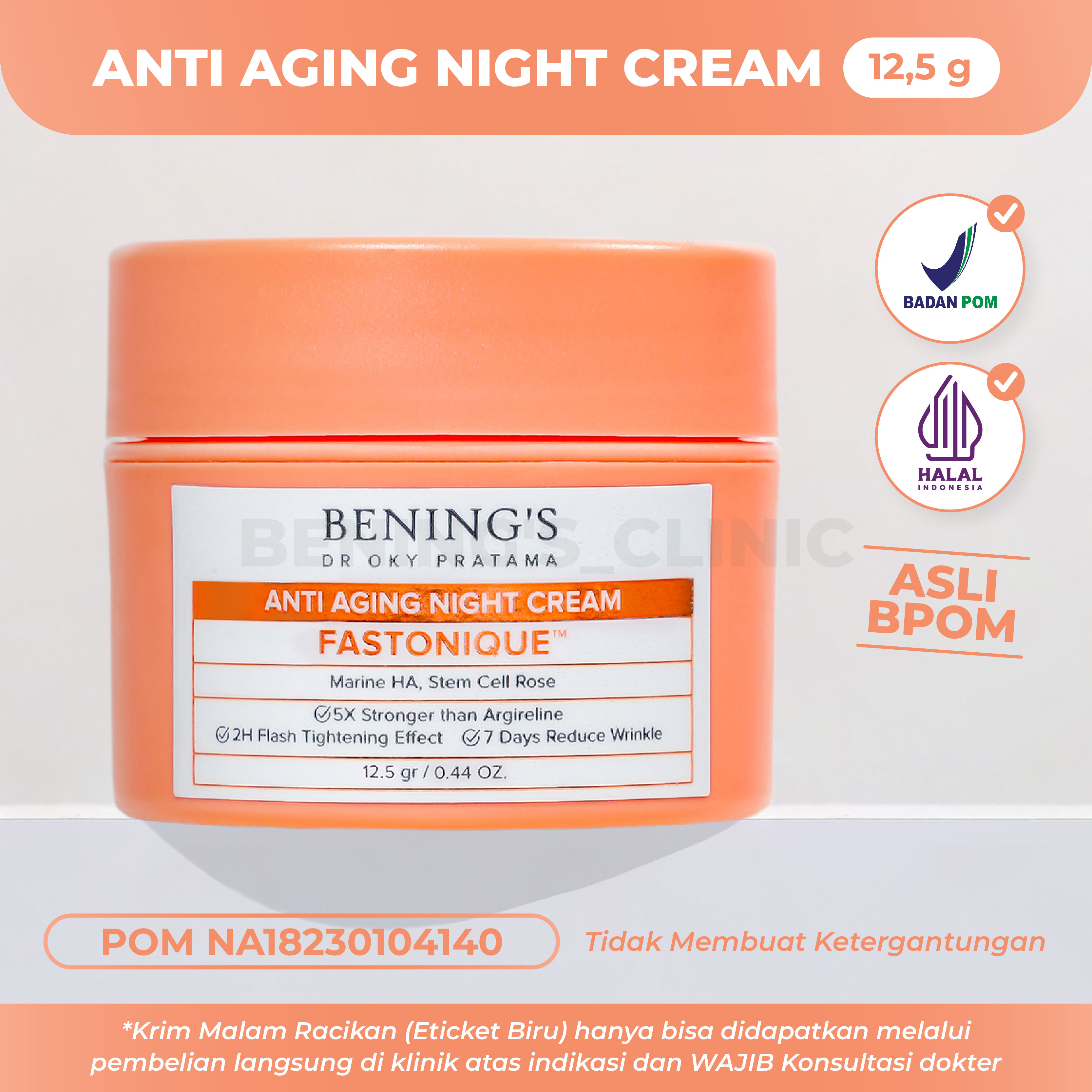 Warna Cream Malam Bening Skincare