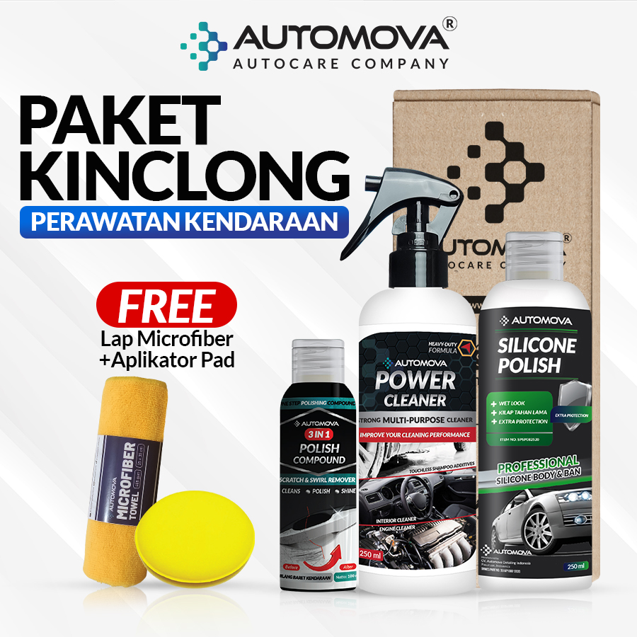 PAKET Penghilang Baret Cat Motor Pembersih Degreaser dan Pengkilap