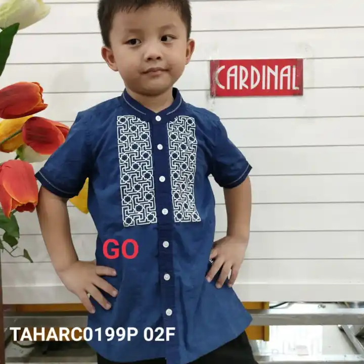 Goprobaby Pg Cardinal Kids Kemeja Koko Anak Cowok Baju Muslim Pendek Pakaian Atasan Taqwa Anak Laki Laki Lazada Indonesia