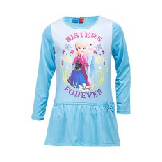 Disney Frozen Anna and Elsa Sisiter Forever T-Shirt Long Sleeve Biru