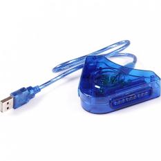 Dual PS2 Controller Game Console Joystick To PC USB Converter Adapter BL