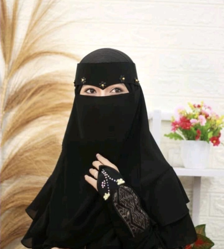 niqob eagle dan bandana motip payet 