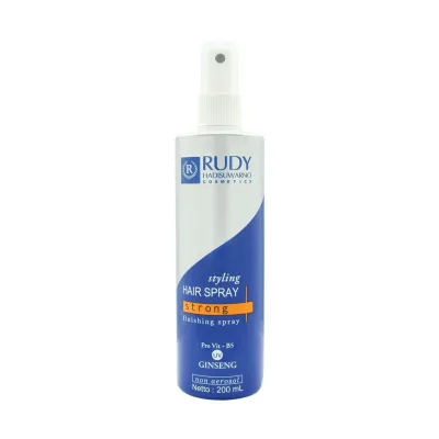 BPOM Rudy Hadisuwarno Hair Spray Strong - 200ml / Hairspray Rudy Hadisuwarno Cosmetics Styling Hair Spray