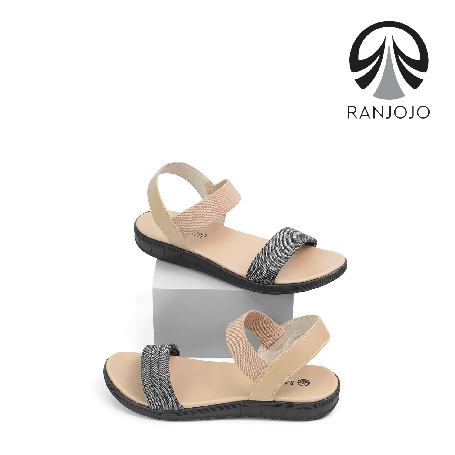 Ajio Sandals For Women Sparkle Ankle Strap Flat Sandal