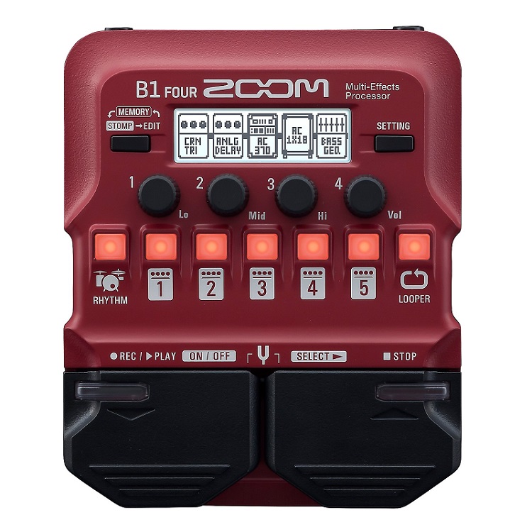 zoom b1 bass pedal