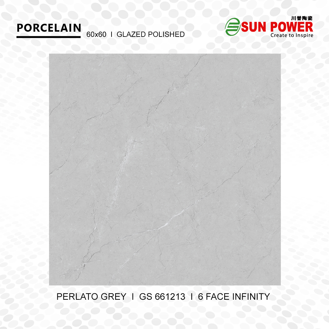 Granit Lantai And Dinding Glazed Polished Perlato Grey Sun Power 