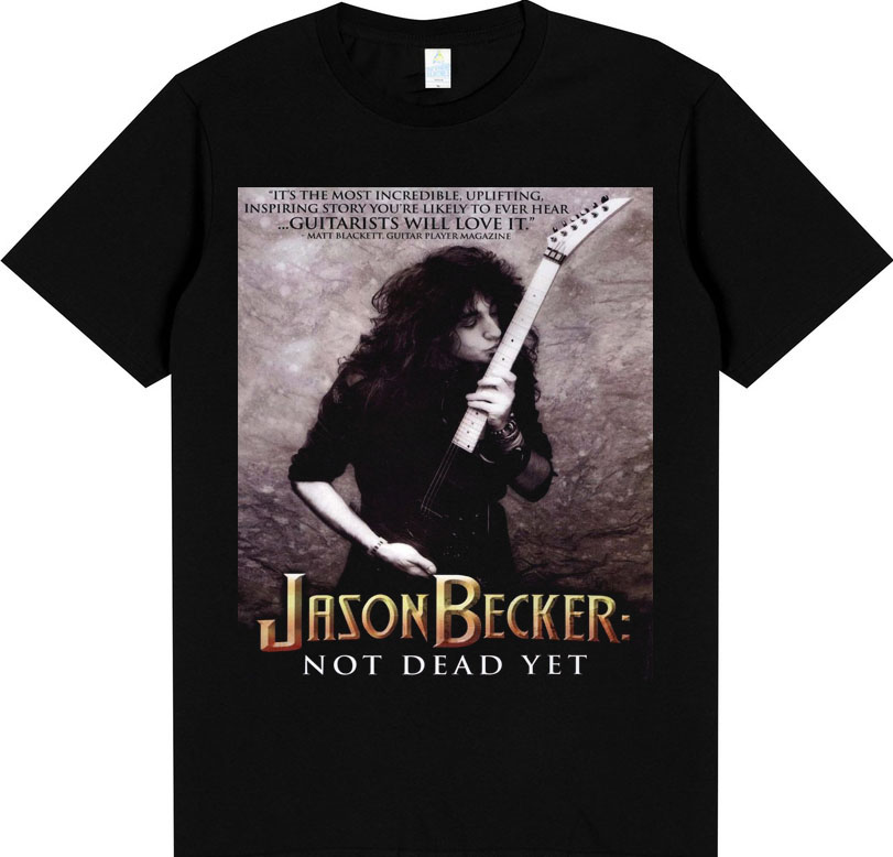 ジェイソン・ベッカー Not Dead Yet 不死身の天才ギタリスト Tシャツ JASON BECKER NOT DEAD YET Tシャツ Lサイズ ジェイソンベッカー Not