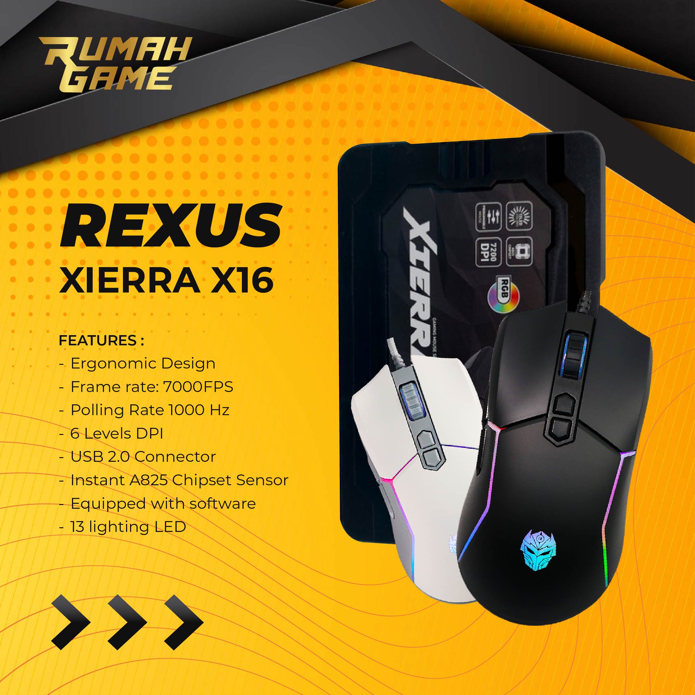 Mouse Gaming Rexus Xierra X Rgb Macro Gaming Mouse Lazada Indonesia