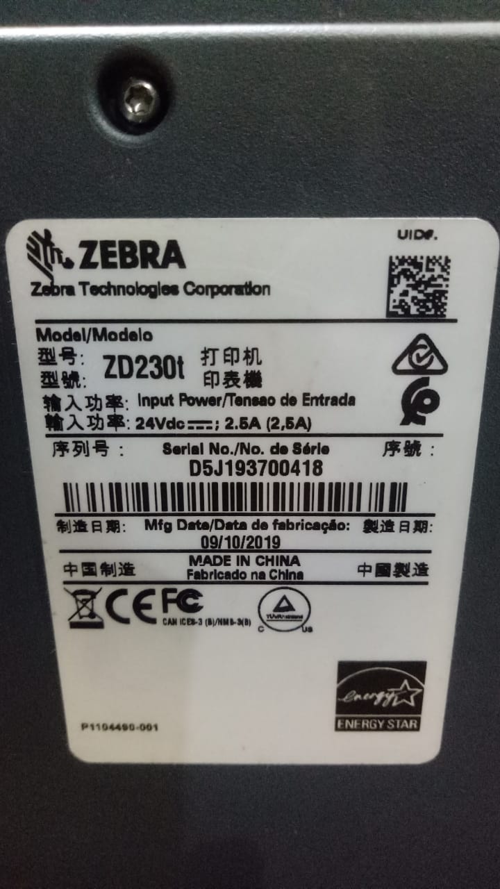 zebra 2 serial number