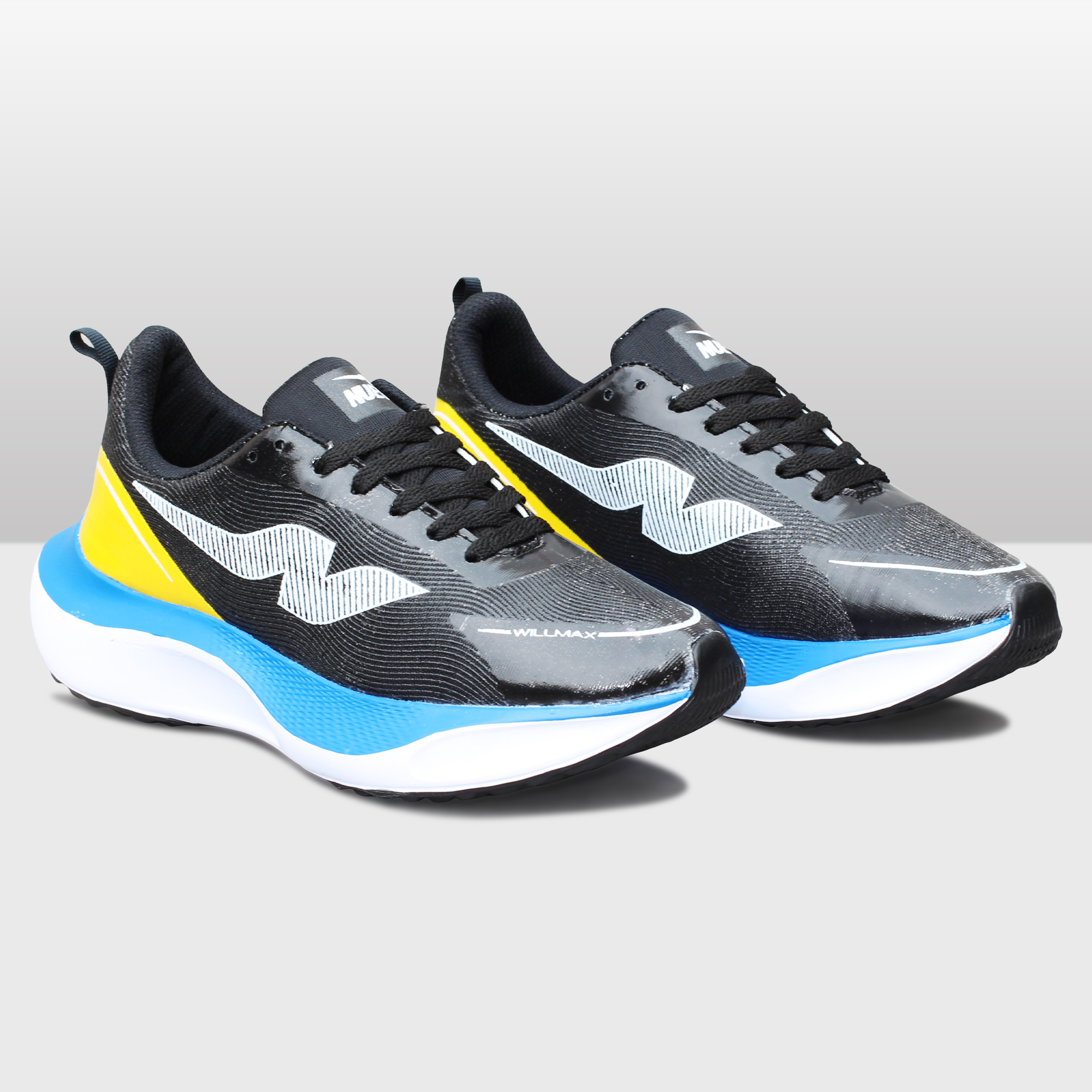 NUEVO Wilmax White Purple Orange Sepatu Running Pria Sepatu