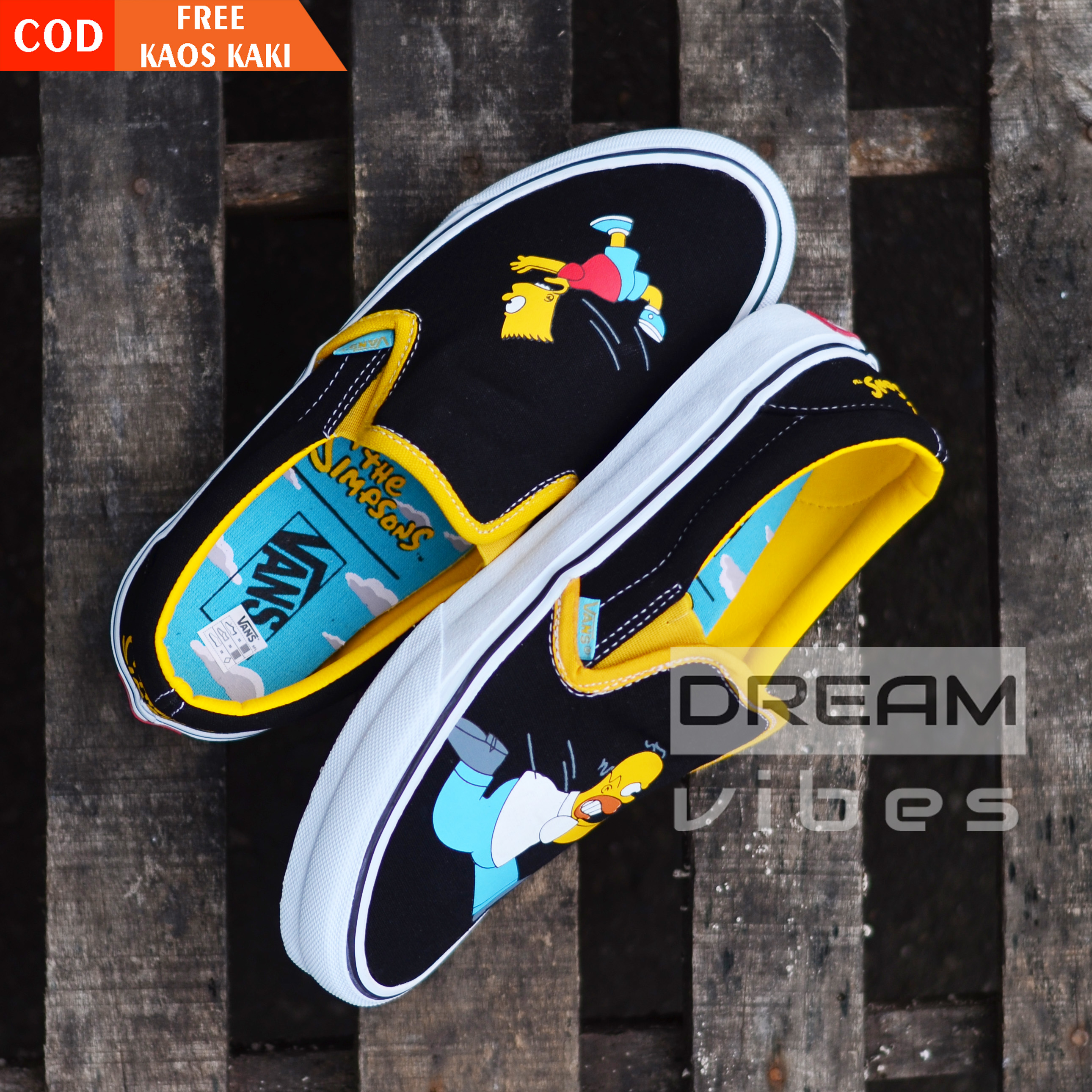 slip on simpson vans