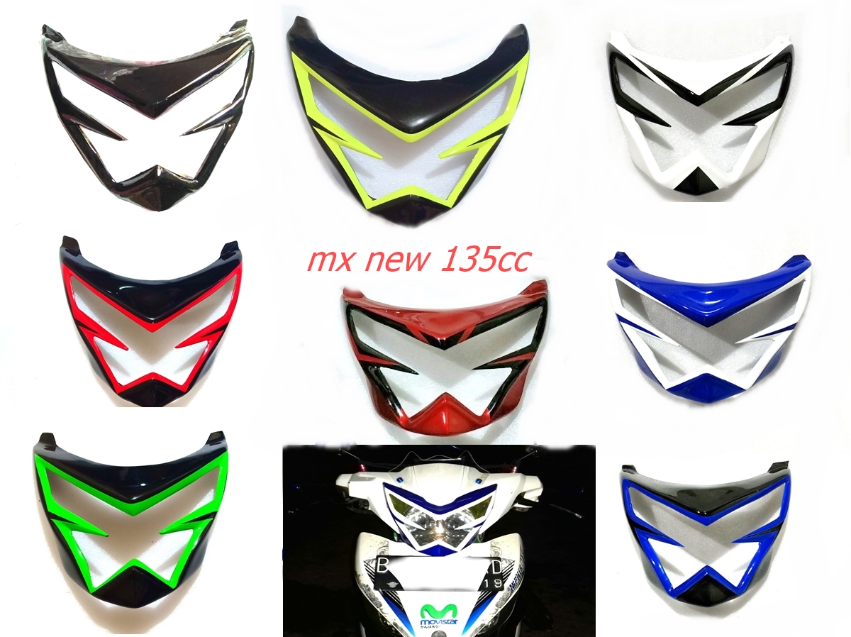 Kedok Lampu Mx New 135 Cc Lis Topeng Lampu Mx New Cover Lampu Mx New 135cc Ada 8 Warna Lazada Indonesia