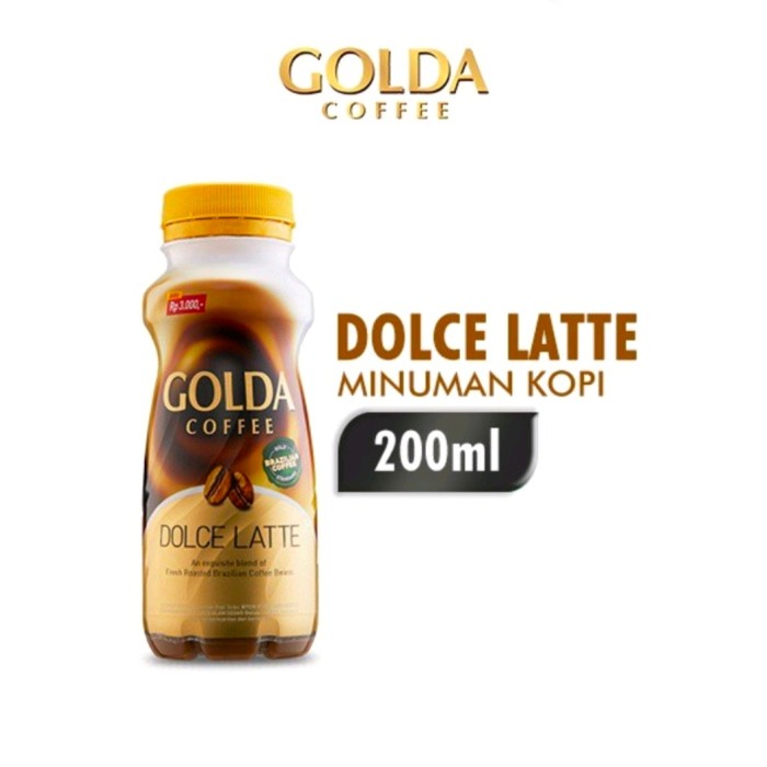 Golda Coffee Kopi Siap Minum Kemasan Botol 200 mL Capucinno Dolce Latte Kopi Golda Lazada Indonesia