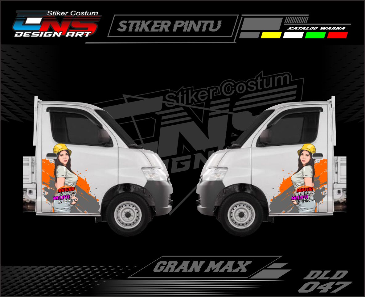 Sticker Stiker Pintu Mobil Pick Up Daihatsu Gran Max Granmax Sticker ...