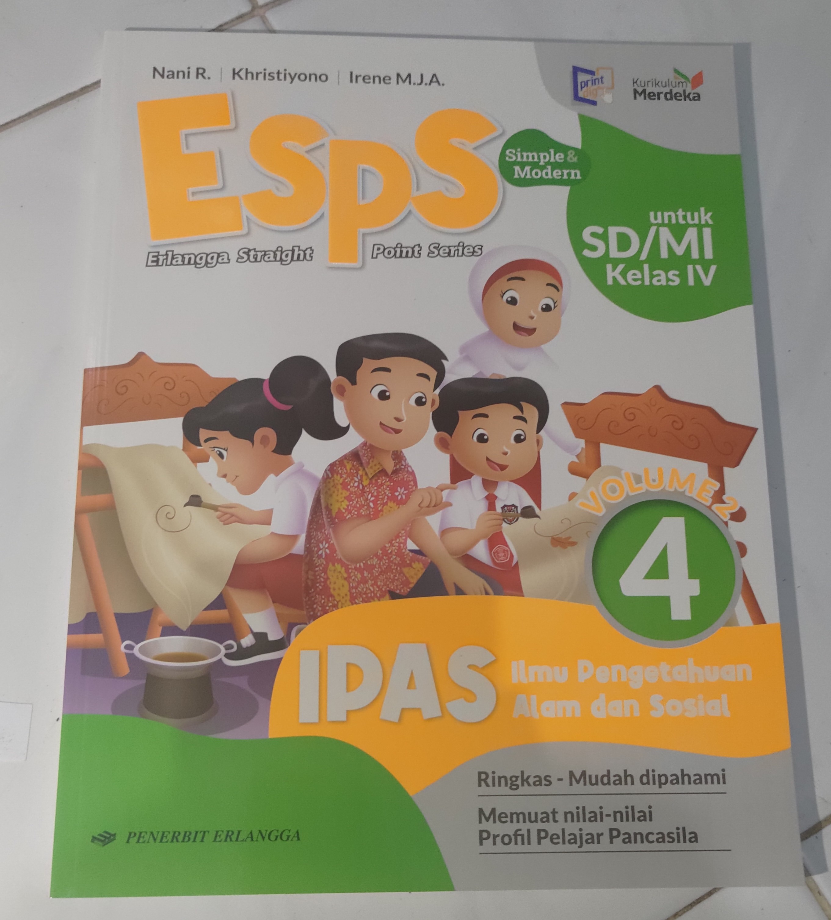 Buku ESPS IPAS Kelas 4 SD Kurikulum Merdeka Volume 2 | Lazada Indonesia