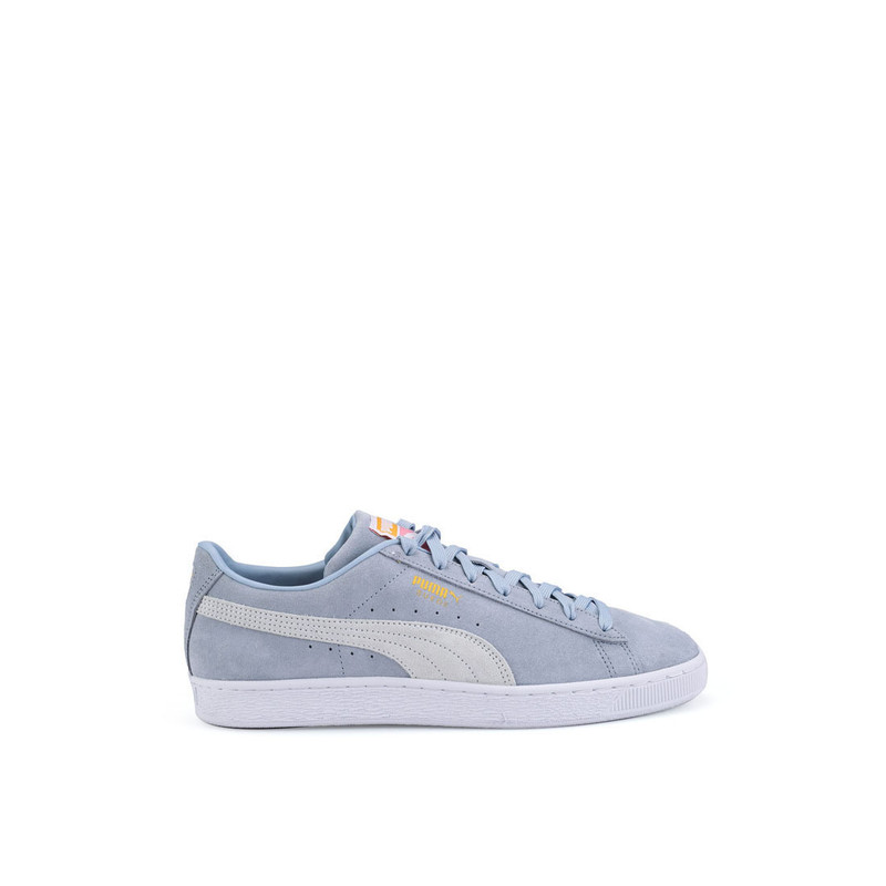 lavender pumas suede