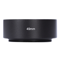 49mm Mount Standard Metal Lens Hood for Canon Nikon Pentax Sony Olympus