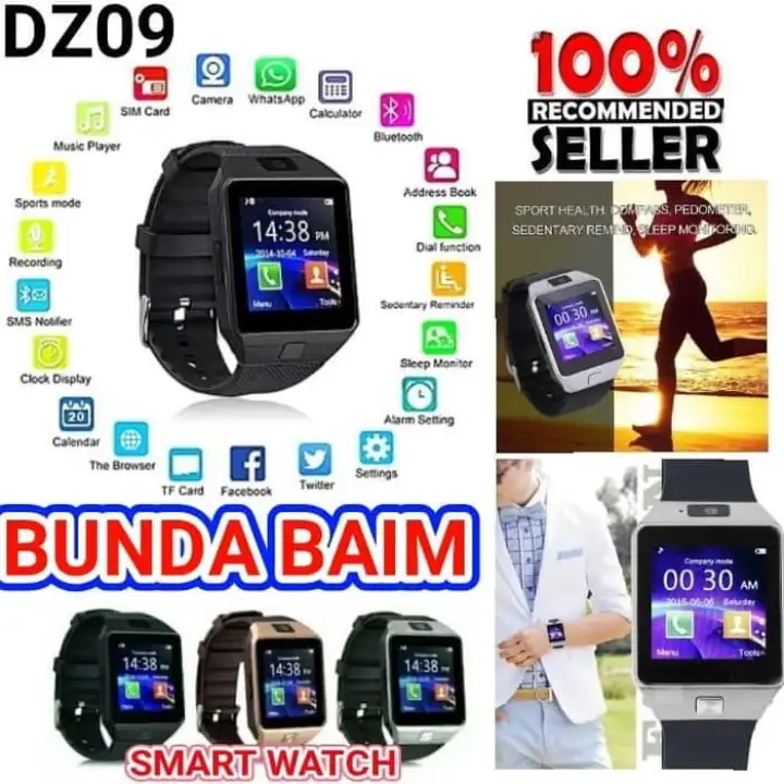 Smart Watch U9 Dz09 Jam Tangan Handphone Pintar Smartwatch Dz 09 Lazada Indonesia